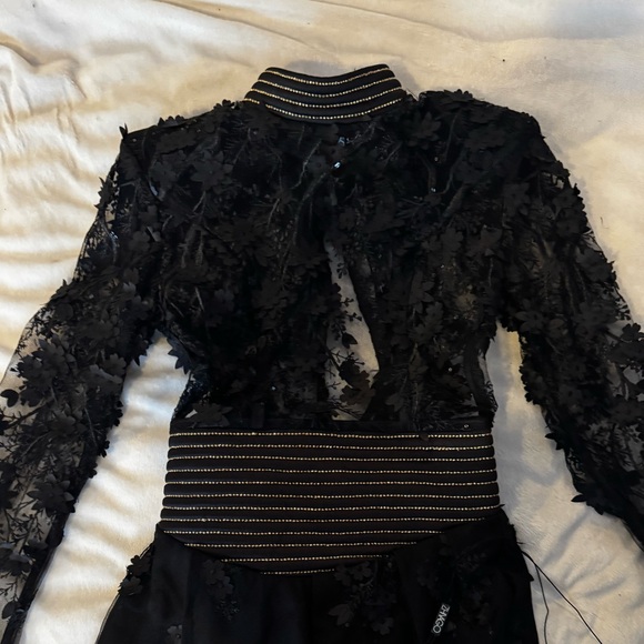 Zhivago Elegant Black Floral Dress - Picture 2 of 3